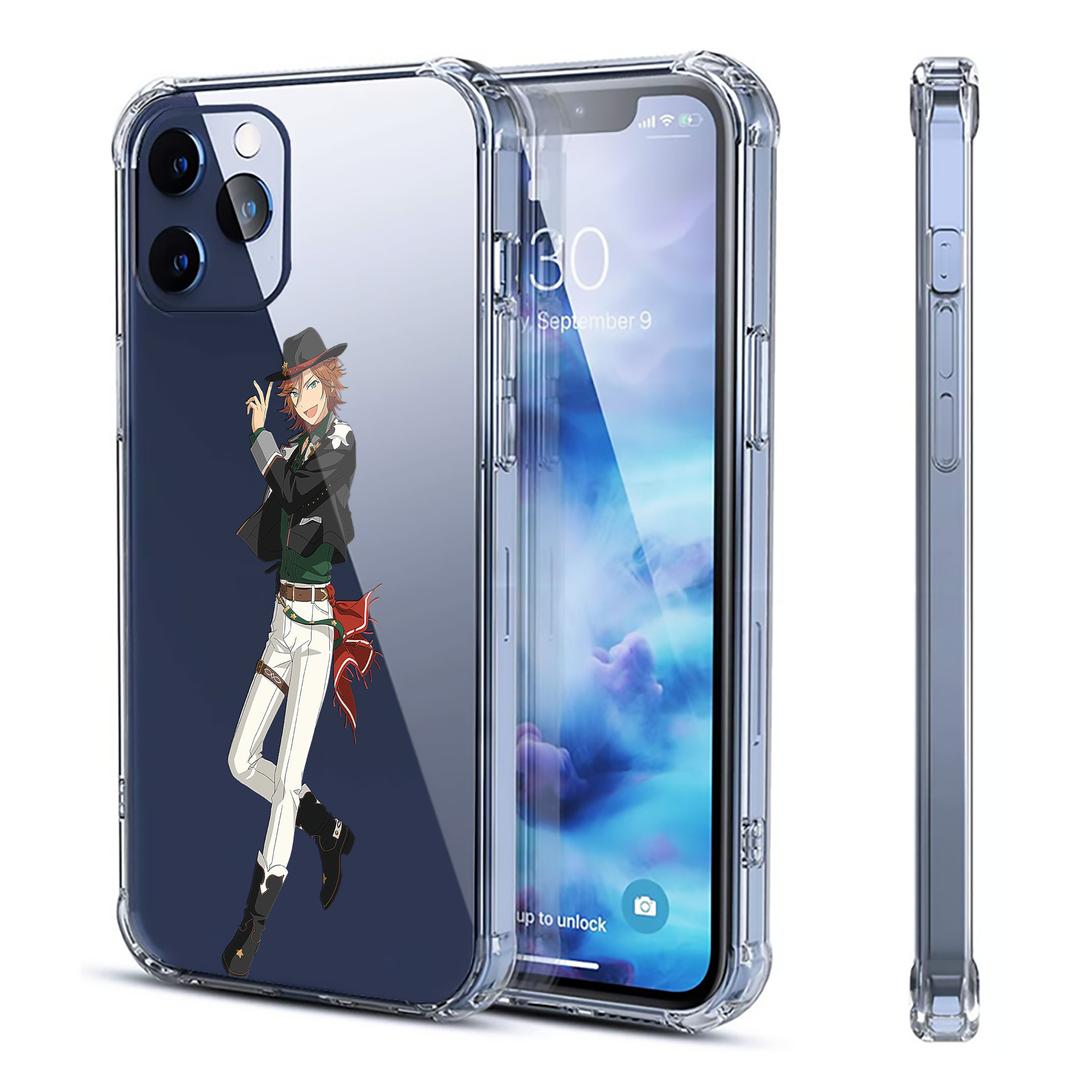 （画像用） あんさんぶるスターズ! Ensemble Stars 【iPhone 12シリーズ対応】透明スマホケース（クリアソフトケース）